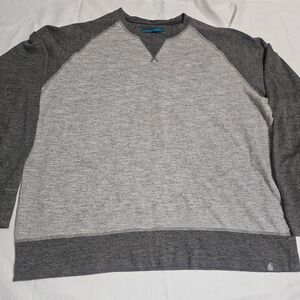 The North Face Raglan Crew Sweatshirt Light Grey Dark Grey Raglan Mens XL Casual